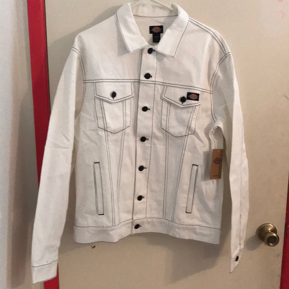 Women’s Spiral, Checkered, White Denim Jacket